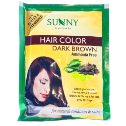 Bakson Sunny Herbals Hair Color Dark Brown Ammonia Free