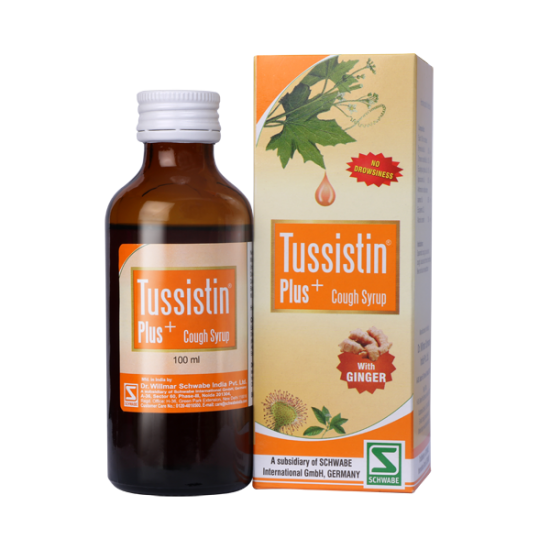 Willmar Schwabe India Tussistin Plus Ginger Cough Syrup